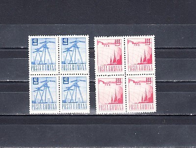 M1 TX4 8 - 1969 - Uzuale - valori mici - perechi de cate patru timbre