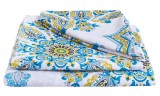 Lenjerie de pat bumbac polycotton, SomnART, pentru pat de 2 persoane (2 fete perne 50x70, cearceaf pat 240x240, cearceaf pilota 180x200), Armonia Rela