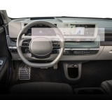 Folie protectie display navigatie si ceasuri de bord Duragon, din silicon, pentru Hyundai Ioniq 5 2021+, transparenta, anti-shock, kit instalare