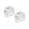 Set Lumini Bicicleta Vipow Silicon, LED Fata/Spate, CR2032, Alb/Rosu