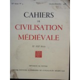 Cahiers Civilisation Medievale NR.4/1968, Istorie Medievala Franceza, Universite de Poitiers, 697 Pagini