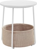Cumpara ieftin Masa de cafea, Vasagle, Maro Rustic, LET223W10, 45 x 45 x 50 cm
