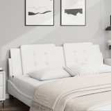 Cumpara ieftin Pernă pentru tăblie pat, alb, 183 cm, piele artificială
