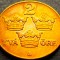 Moneda istorica 2 ORE - SUEDIA, anul 1930 *cod 3251 B - bronz excelenta