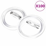 Cumpara ieftin Set de ecusoane cu ac, 100 seturi, 37 mm, acril