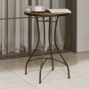 VidaXL Masă de bistro, cărămiziu, &Oslash;50x70 cm, ceramică, model mozaic 4003398
