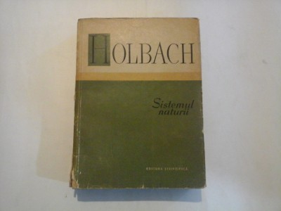 HOLBACH - SISTEMUL NATURII foto