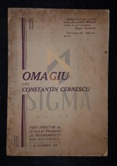 OMAGIU LUI CONSTANTIN CERNESCU, BUCURESTI, 1930