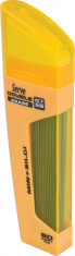 Serve Double Erase, Mine Creion 2b + Radiera, 80 Mine X 0.7 Mm, Corp Galben Fluorescent foto