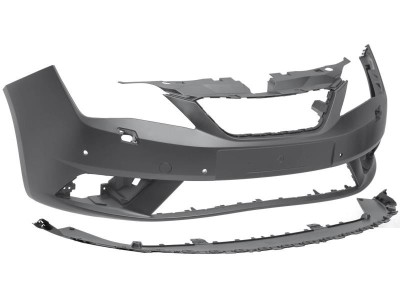 Bara fata Seat Ibiza (6j), 2015-11.2017, cu 4 gauri pentru Senzori de parcare (PDC), cu locas pt spalator; grunduit, Aftermarket foto