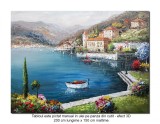 Tablou GIGANT pictat manual LA COMANDA - Colt de rai - 200x150cm ulei pe panza in cutit, efect 3D, Magnific!