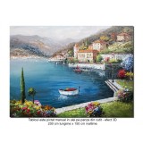 Tablou GIGANT pictat manual LA COMANDA - Colt de rai - 200x150cm ulei pe panza in cutit, efect 3D, Magnific!