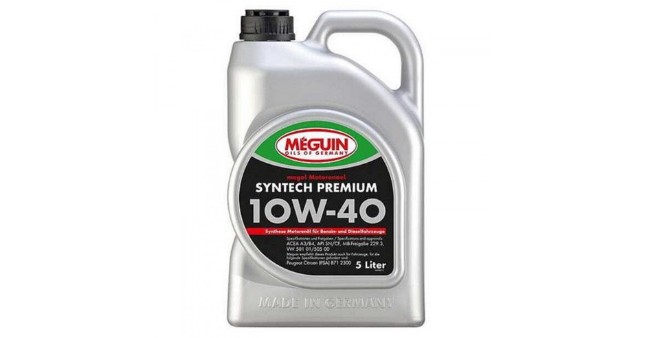 Ulei Motor Meguin 10W40 Premium Sintetic, 5 Litri. A3/B4, SN/CF, MB 229 ...