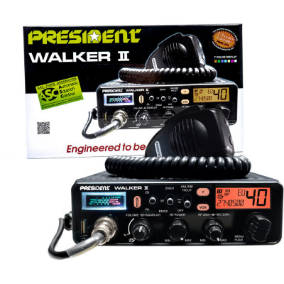 Statie CB President WALKER II PREMIUM EXPORT ASC 4-40W reglabil NOUA-GARANTIE foto
