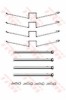 Set accesorii, placute frana RENAULT MASTER I platou / sasiu (P) (1980 - 1998) TRW PFK358