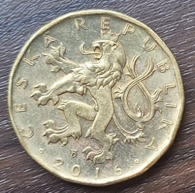 Moneda Republica Ceha - 20 Korun 2016 - An rar foto