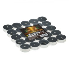 Lum&acirc;nări Parfumate Pastilă, Nero Alli, Aromă Argan, Set 25 Bucăți, Culoare Negru, Timp Ardere 4 Ore, Diametru 3.5cm, &Icirc;nălțime 1.5cm