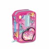 Penar Mitama Super Triplo 3 compartimente design roz cu mov, Multicolor