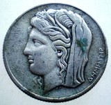 F.463 GRECIA 10 DRACHMAI DRAHME 1930 ARGINT