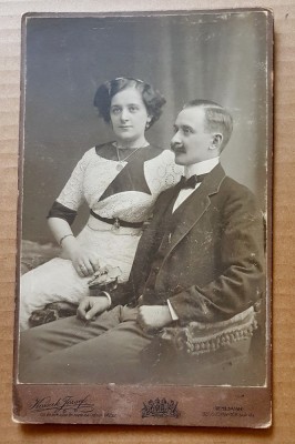 F504-CDV Foto veche Timisoara-Temesvar anii 1900 Koszak Jozsef Atelier. foto