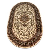 Covor Royal Adr oval model 521 caramel, 100x180 cm