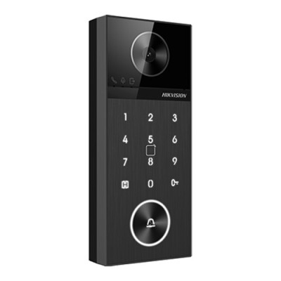 Panou exterior videointerfon TCP/IP 4MP, IR 3m, WI-FI6, Bluetooth, PIN, PoE, M1, IP65 - HIKVISION DS-KV6124-WBE1 SafetyGuard Surveillance foto