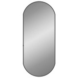 Cumpara ieftin Oglinda de perete, negru, 70x30 cm, ovala