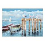 Cumpara ieftin Tablou canvas Port I, Pako World, 100x3x100 cm