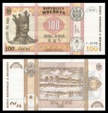 MOLDOVA █ bancnota █ 100 Lei █ 2015 █ P-25 (2) █ Semnatura: Armasu █ UNC