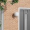 Lampă de perete de exterior, argintiu, oțel inox. IP44