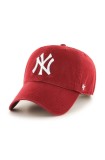 47brand șapcă de baseball din bumbac MLB New York Yankees culoarea roșu, cu imprimeu B-RGW17GWS-RZ, 47 Brand