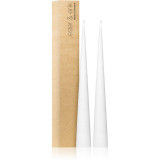 Ester &amp; erik cone candles pure white (no. 31) lumanare 2x37 cm