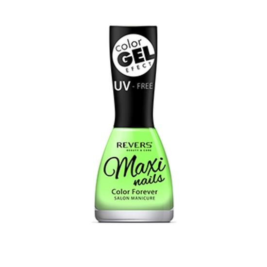 Lac de unghii cu efect de gel Maxi Color Gel, Revers, 15ml - Nr 074 Verde