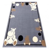 Covor BCF Flash Hippo 3993 - Hipopotam gri, 160x220 cm