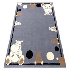Covor BCF Flash Hippo 3993 - Hipopotam gri, 160x220 cm