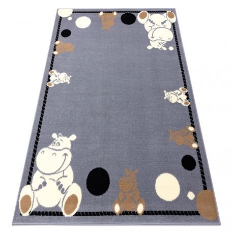 Covor BCF Flash Hippo 3993 - Hipopotam gri, 160x220 cm