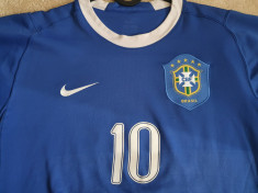 Tricou fotbal Brazilia 2006-2008 away/deplasare, Ronaldinho, S foto