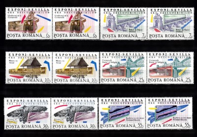 A11 TX10 1 - 1992 - Expozitia mondiala era descoperirilor Sevilla - pereche doua foto