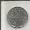 (No4) moneda-ROMANIA- 100 LEI 1943, Nichel