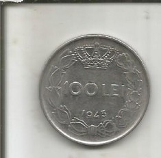 (No4) moneda-ROMANIA- 100 LEI 1943