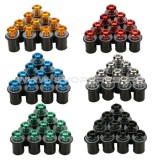 Cumpara ieftin Set 10buc Suruburi Parbriz Moto cu piulite - ALBASTRU