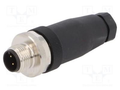 Conector M12 PIN 4 tată A-DeviceNet / CANopen IP67 TE Connectivity foto