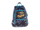 Ghiozdan anatomic pentru scoala cu 3 compartimente principale si 2 laetrale, model Speedway,41x28x20 cm