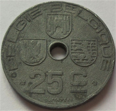 Moneda istorica 25 CENTIMES - BELGIA, anul 1942 *cod 986 foto