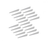 Cumpara ieftin Suporturi pentru rafturi Emuca 7908812 (dimensiune: 32 mm), Alb, Set 11 buc - RESIGILAT