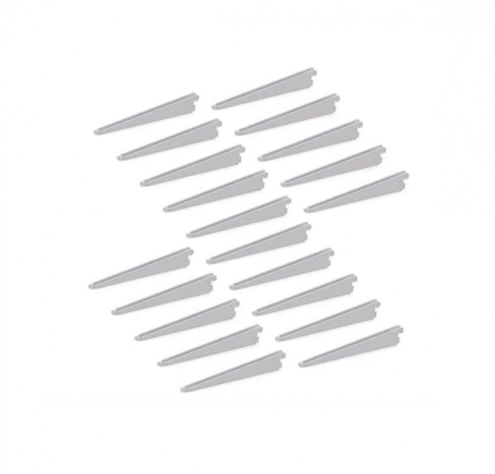 Suporturi pentru rafturi Emuca 7908812 (dimensiune: 32 mm), Alb, Set 11 buc - RESIGILAT
