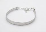 BRATARA ARGINT 925 LATI TIP COADA DE PESTE MULTI LANT HERRINGBONE REGLABILA
