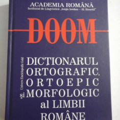 DOOM * DICTIONARUL ORTOGRAFIC, ORTOEPIC SI MORFOLOGIC al LIMBII ROMANE - Academia Romana