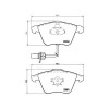 Placute frana Audi A4 B5 (8d2) 11.94-12.01, A4 B7 (8ec) 11.04-01.09, A4 B7 Avant (8ed) 11.04-11.08, A4 B7 Convertible (8he) 01.02-01.10, A6 Allroad C, BREMBO
