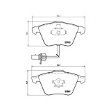 Placute frana Audi A4 B5 (8d2) 11.94-12.01, A4 B7 (8ec) 11.04-01.09, A4 B7 Avant (8ed) 11.04-11.08, A4 B7 Convertible (8he) 01.02-01.10, A6 Allroad C